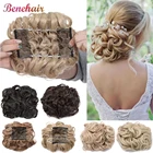 BENEHAIR грязные волосы пучок клип в наращивание волос 2 Пластиковые Расческа волосы для наращивания шиньон синтетические волосы грязный шиньоны для женщин Свадьба, ободок для волос, накладные волосы
