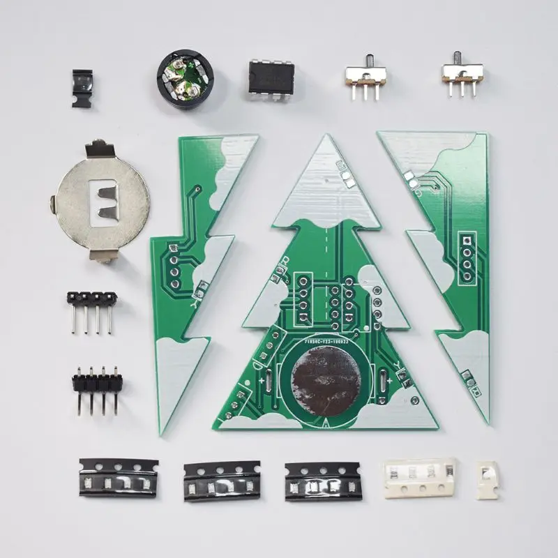 3D Мини PCB стерео Рождественская елка DIY музыкальный набор цепи электронные наборы