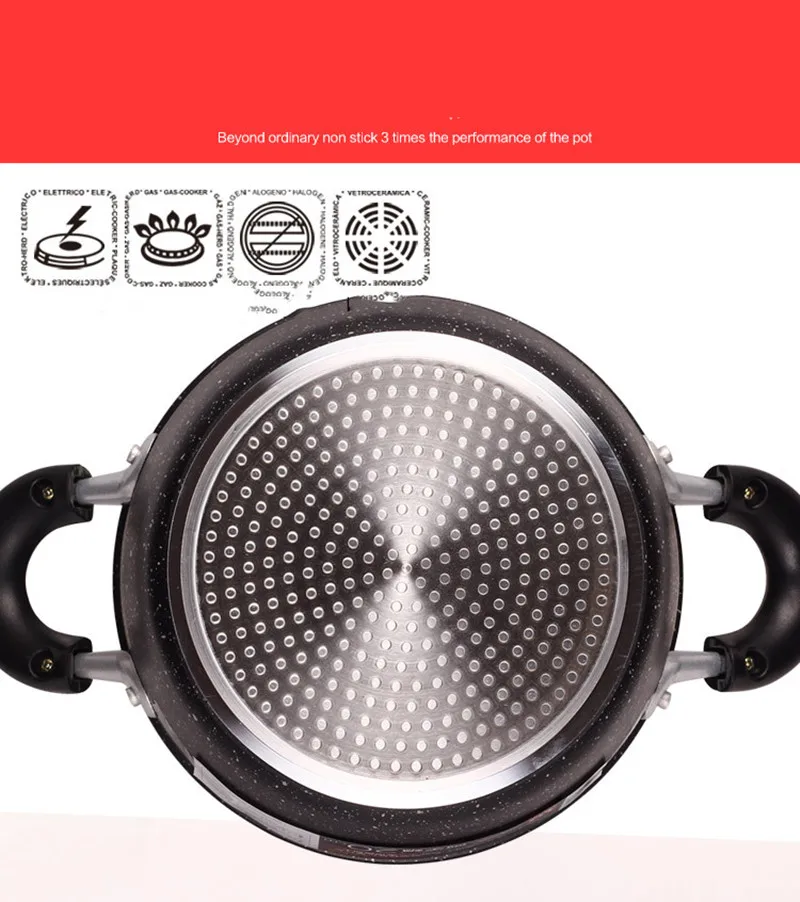 Новая обувь на плоской подошве с антипригарным покрытием бинауральные кастрюля