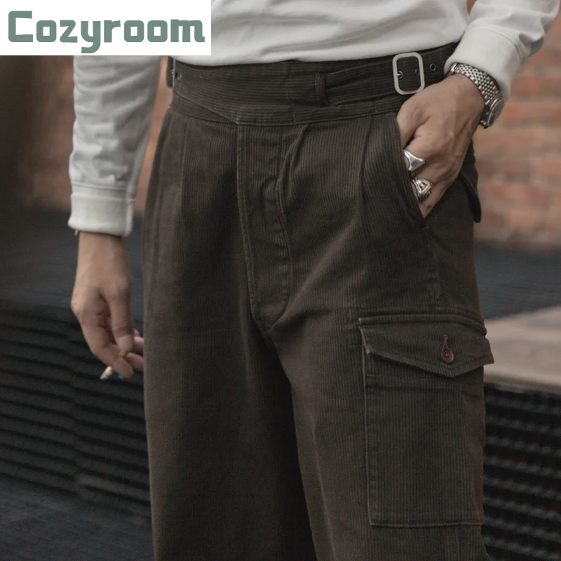 

Cozyroom Brithsh армейские вельветовые Gurkha брюки винтажная мужская одежда плиссированные брюки