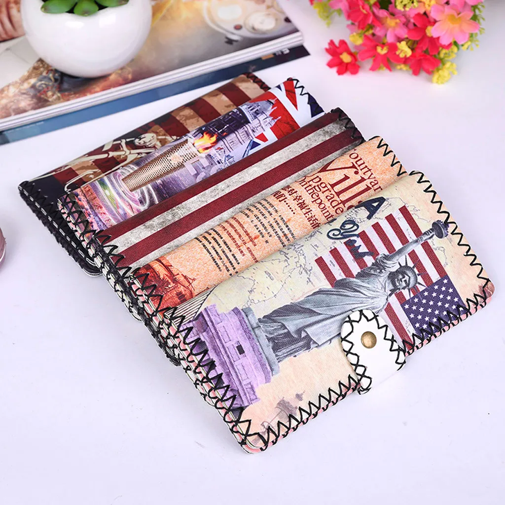 2019 женский кошелек с вышивкой в этническом стиле модный на молнии карманом для