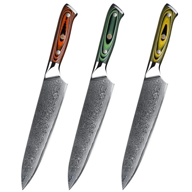 

Damascus Steel 8-inch Chef's Knife Sharp Meat Slicer Knife Kitchen Small Kitchen Knife Western Chef Knife