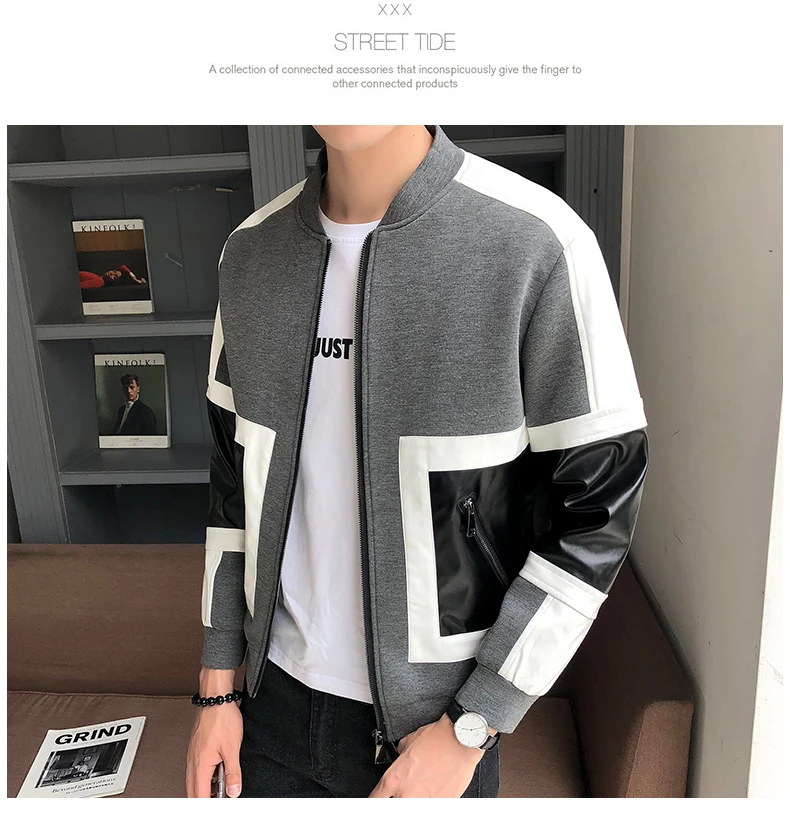Мужская кожаная куртка Jaqueta De Couro Masculina, мужские кожаные куртки, мотоциклетные кожаные куртки для мужчин