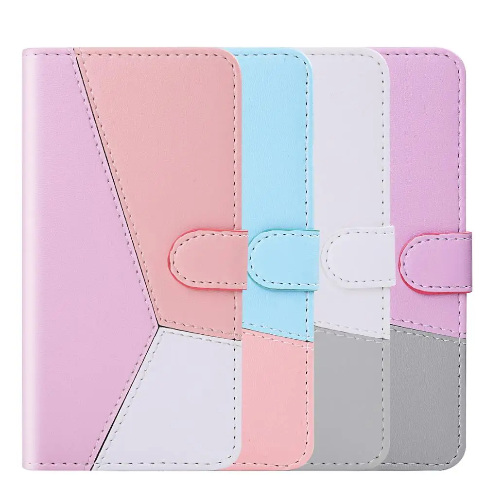 Популярный цветной чехол книжка для Redmi Note 8 7 6 5 4X кожаный бумажник Xiaomi mi A3 CC9 5X 6X A1 A2