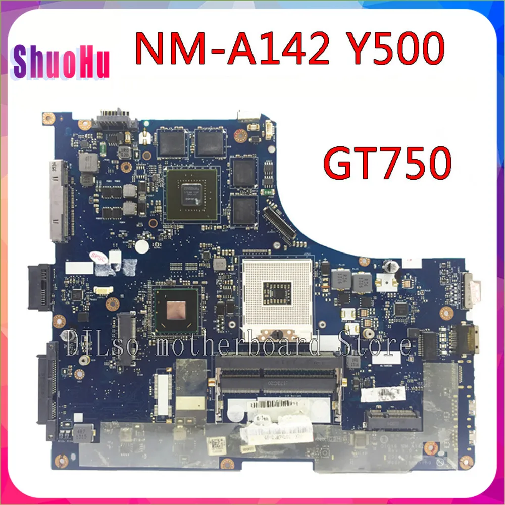 KEFUY500 GT750 материнская плата NM A142 для Lenovo Ideapad Y500 QIQY6 Материнская ноутбука DDR3 HM76 Intel