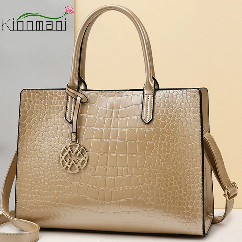 

Classic Stone Pattern Handbags For Women High Quality PU Leather Shoulder Bags Luxury Designer Ladies Fashion Package And Purse