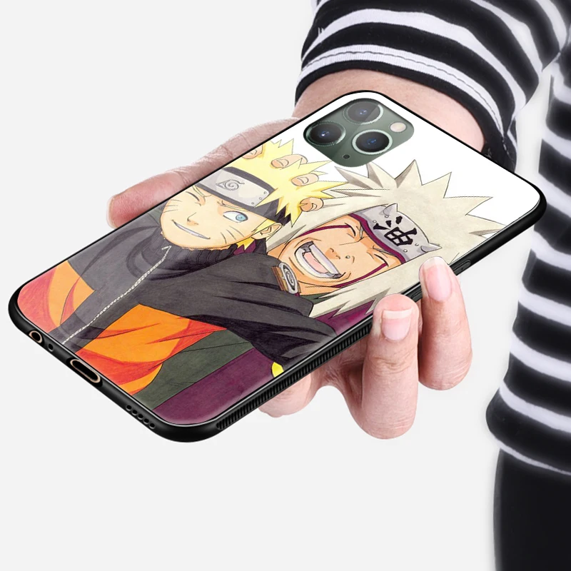 Мягкий силиконовый стеклянный чехол Jiraiya Namikaze Shippuden для Apple iPhone 6 6s 7 8 Plus X XR XS 11 Pro