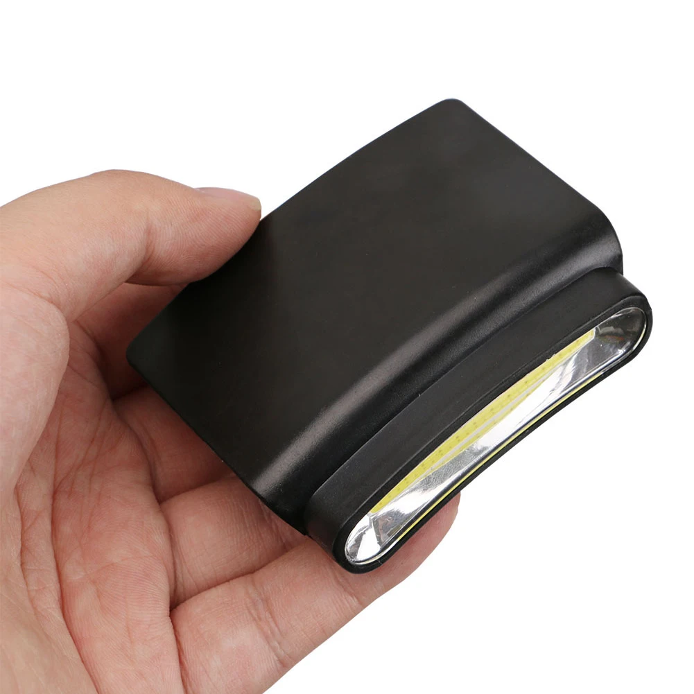 ПВХ 3 режима Мини прочный походный кемпинг светодиодный налобный фонарик COB клип