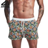 mens swim sport trunks beach shorts bathing suits for men fashion quick dry swimwear with mesh lining pocket am2328