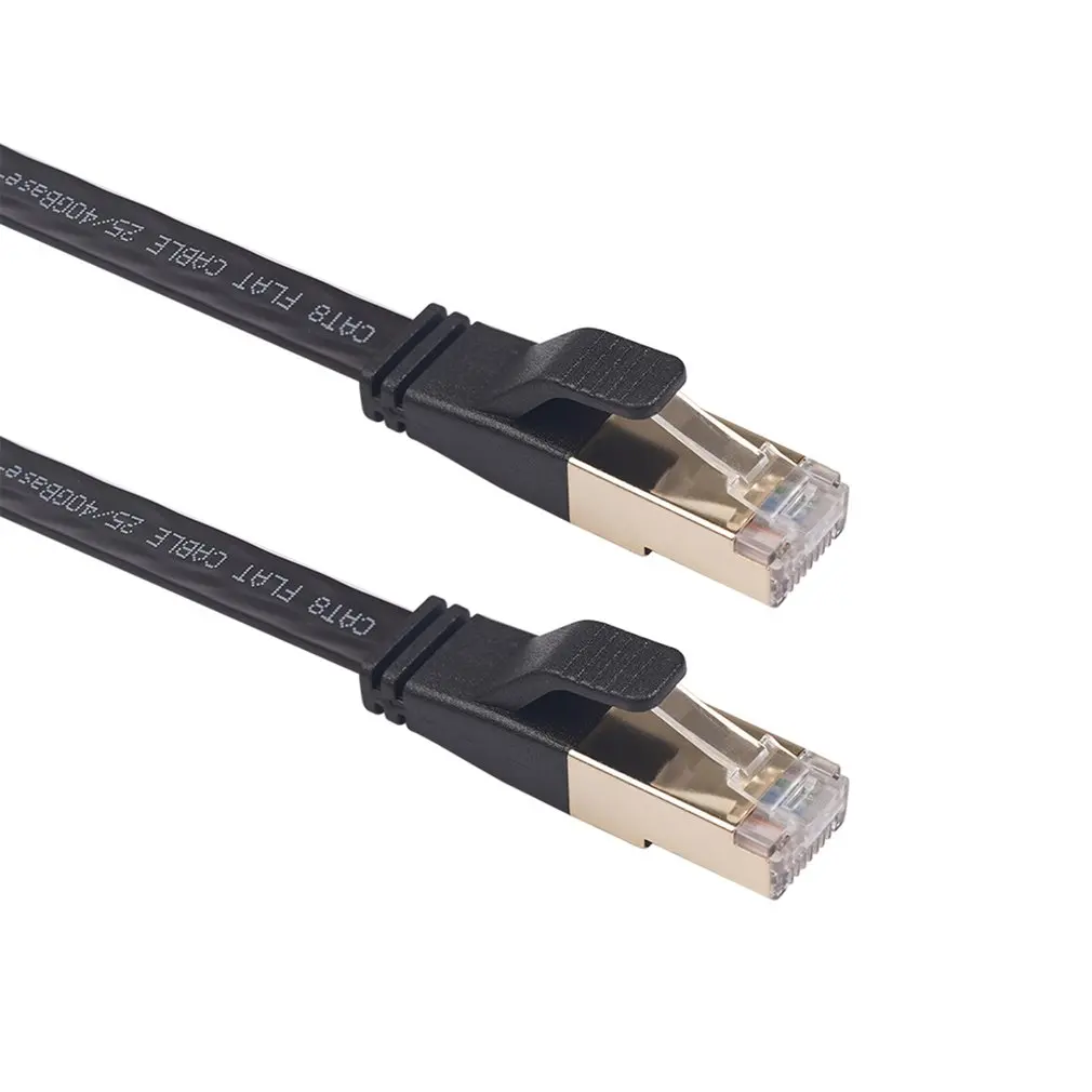 

40Gbps Flat Lan Cable Ethernet 20m 15m 10m Cat8 RJ45 Cat8 Ethernet Cable rj 45 Network Cord For Laptops PS 4 Router