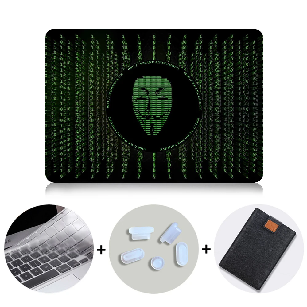 MTT для Apple Macbook Air Pro retina 11 12 13 15 дюймов чехол для ноутбука с сенсорной панелью ПК Жесткий Чехол таинственный хакер чехол для ноутбука - Цвет: MB15