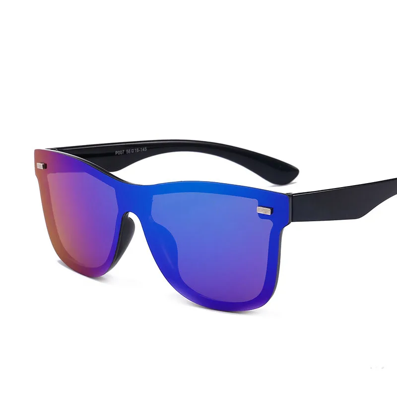 Брендовые Винтажные Солнцезащитные очки мужские без оправы квадратная оправа