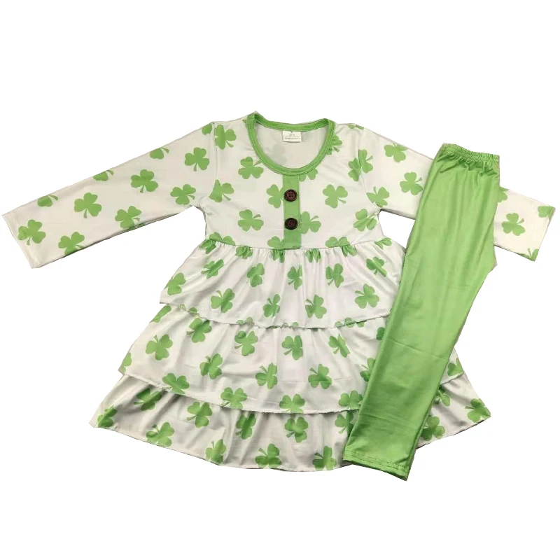 Новинка 2020 наряды на День Святого Патрика туника с оборками и низом верх подходят