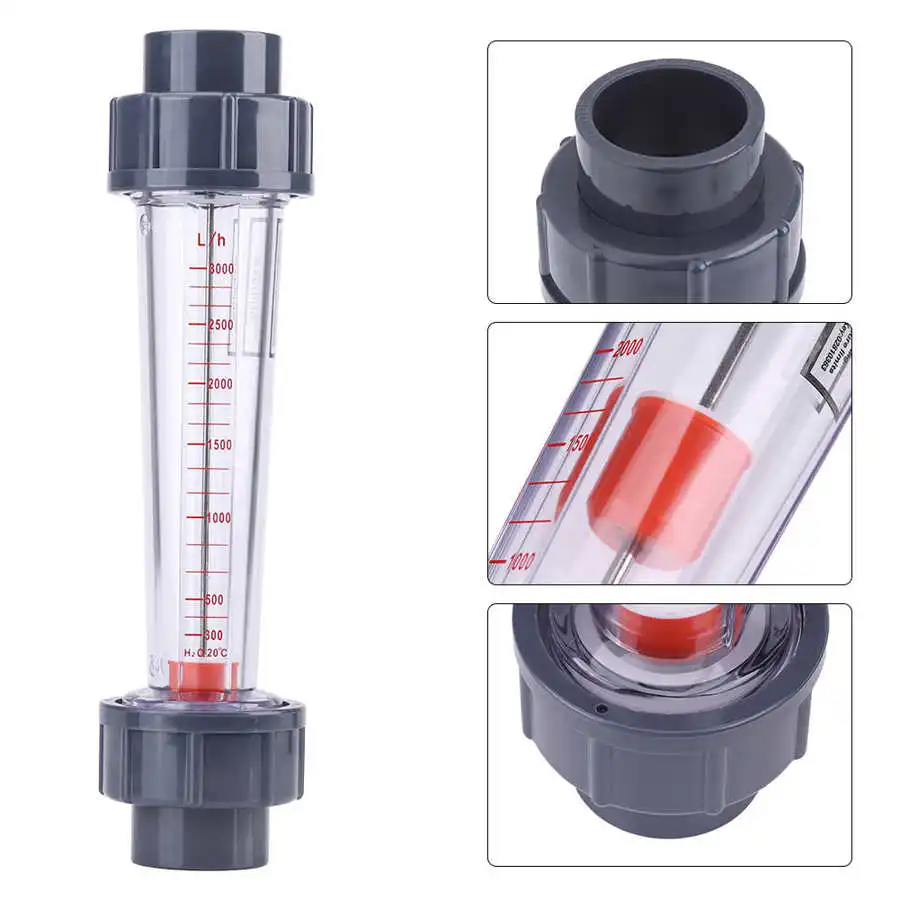 Flowmeter Plastic Tube Type LZS to 25 Flow Meter 300 3000L/H Water Rotameter Sensors Measurement Access | Инструменты