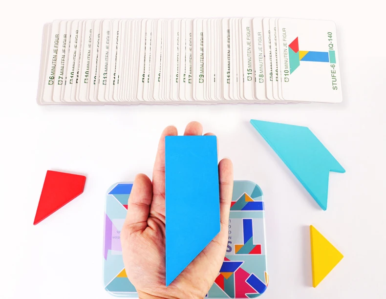 Монтессори обучающая Волшебная книга Магнитная 3D Головоломка Tangram игра креативная головоломка магнитная головоломка подарок для мальчиков и девочек PT-12