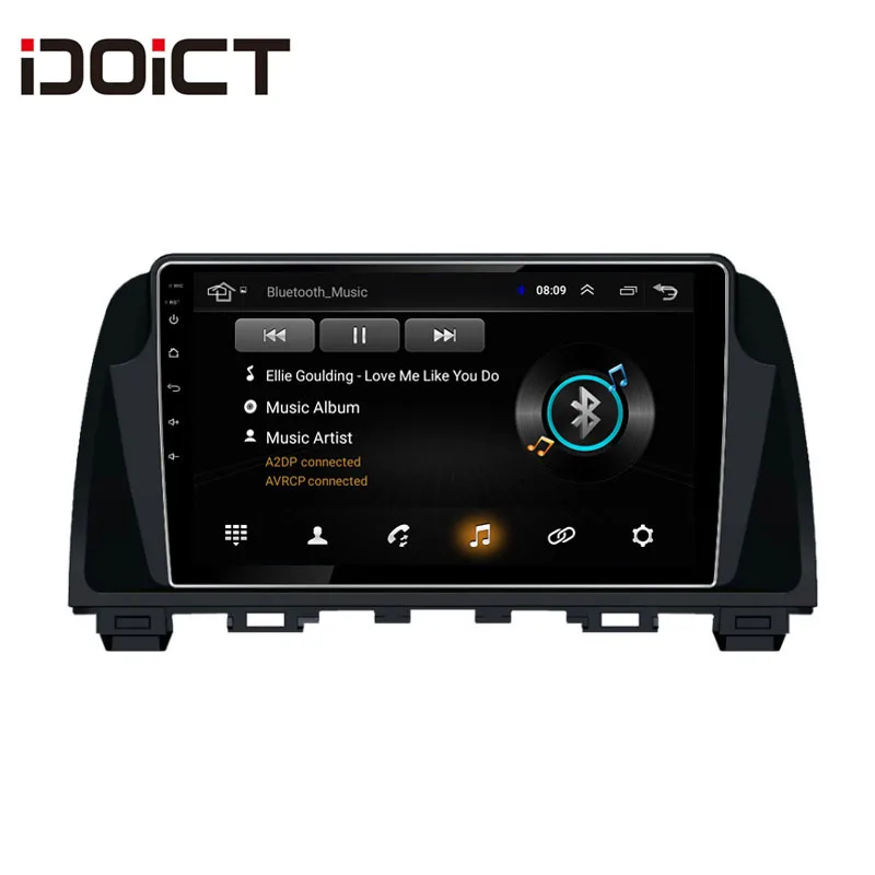 Автомобильный DVD плеер IDOICT Android 8 1 GPS навигация мультимедийный для Mazda 6 Atenza радио