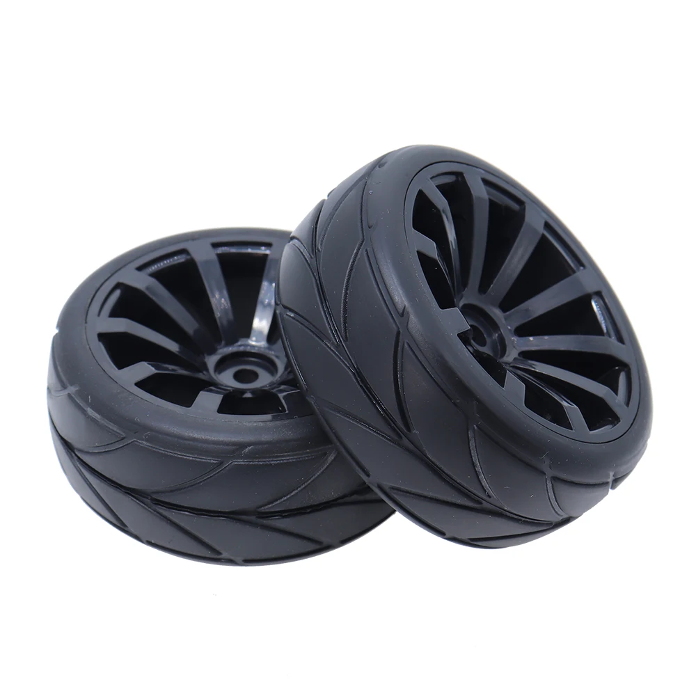 2PCS 1/10 RC On Road Tries 64mm for 1:10 Model Racing Car HSP HPI Tamiya Sakura D4 D3 RC4WD Touring Wheels 1.9inch Accessories | Игрушки и