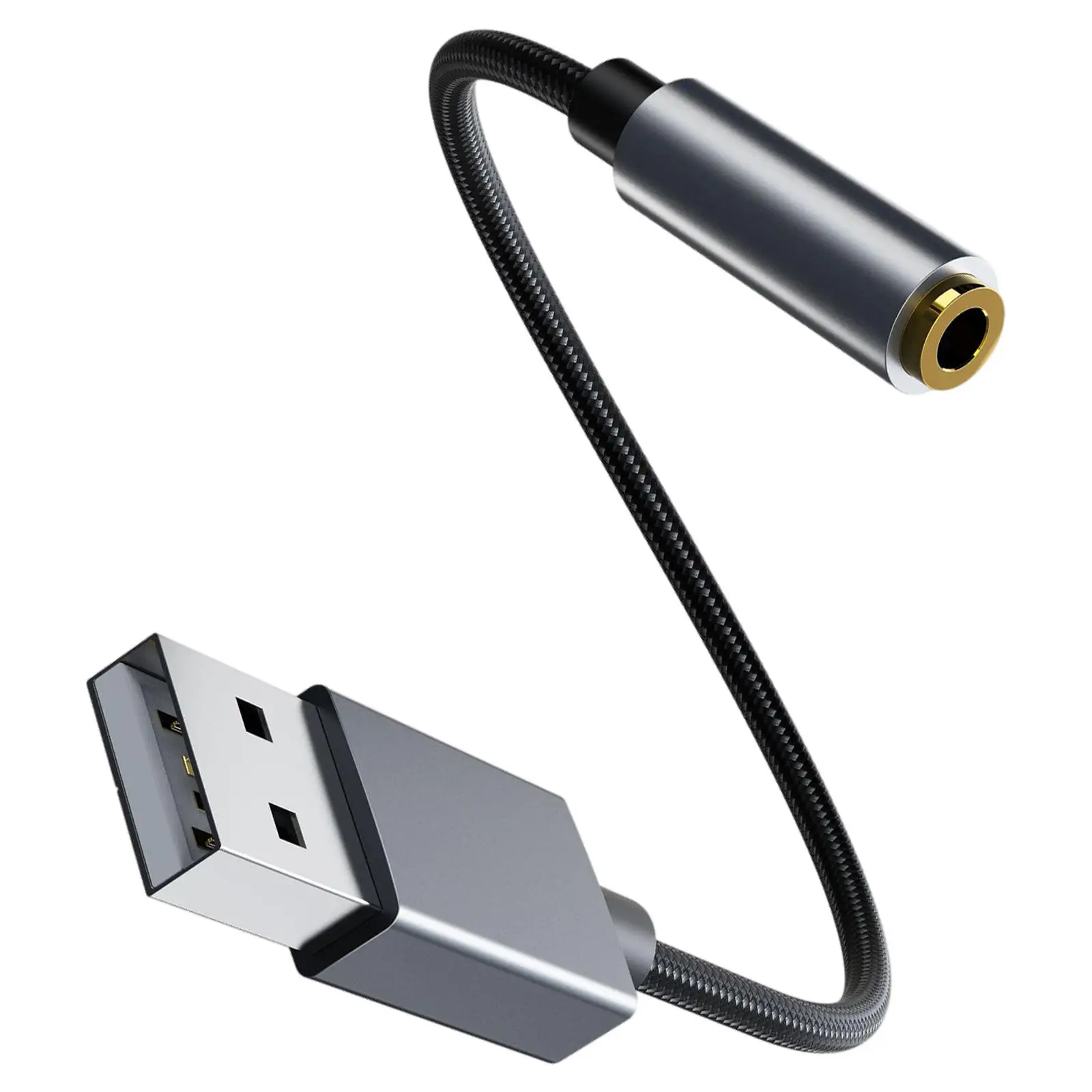 USB для наушников AUX адаптер Встроенный чип 2 в 1 кабель Usb-A до 3 5 мм конвертер PS4 ПК