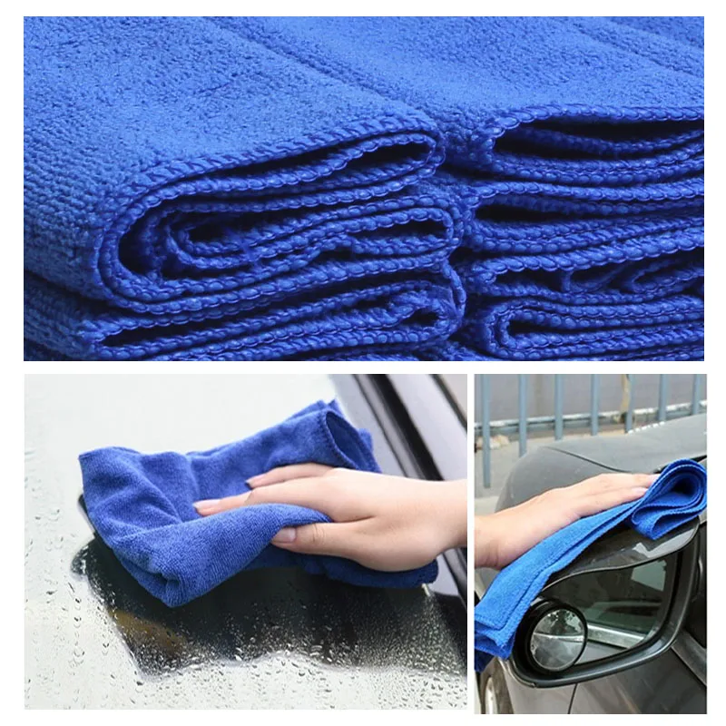 Микрофибра для чистки авто мягкая ткань мытья полотенец тряпка 30*30 см автомобиль