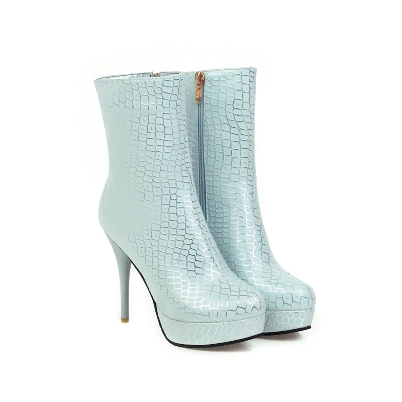 Сапоги большого размера женские ботинки ботильоны для женщин Ботинки зимняя