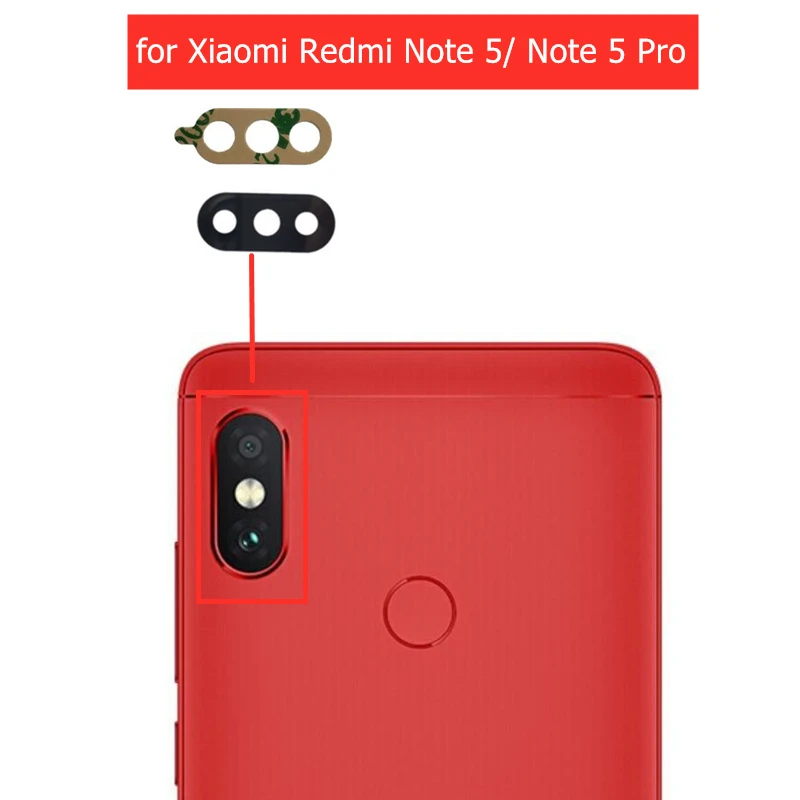 Стекло для задней камеры Xiaomi Redmi Note 5 Pro 2 шт. стекло с клеем 3m запасные части