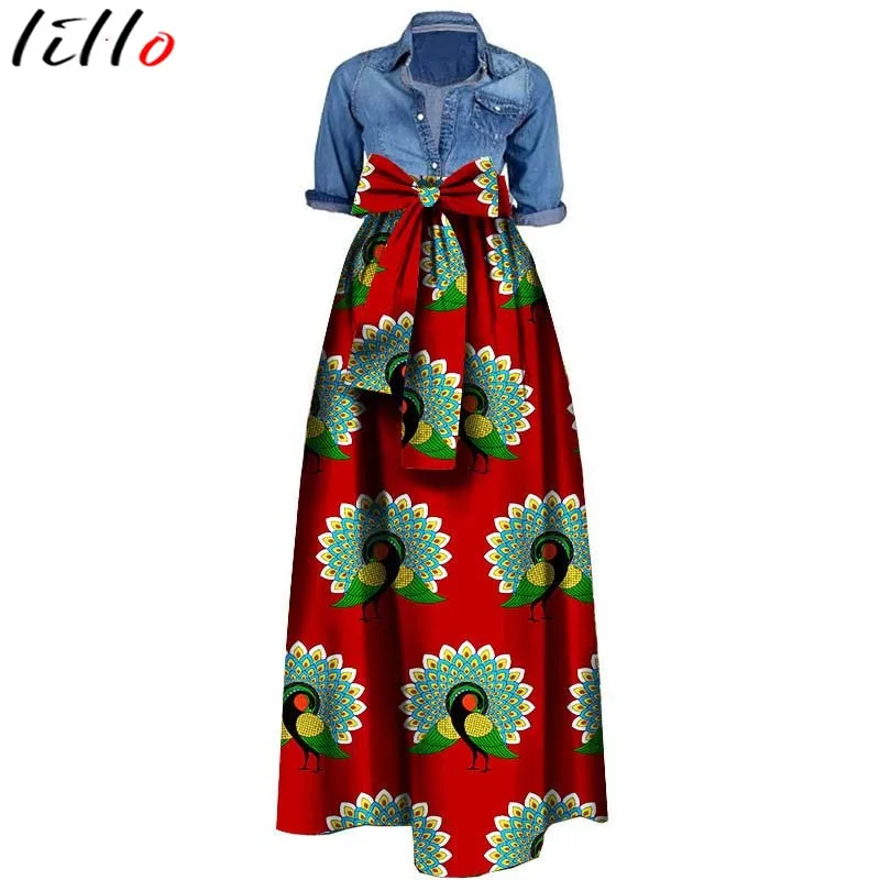 Nigerian African Women's Skirt Large Size Bow Waist Skirt Hot Sale African Clothing Skirt Cotton Batik Printing African Skirt