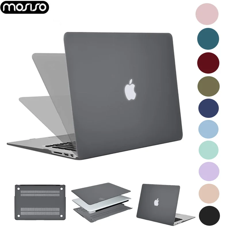 

MOSISO Hard Shell Matte Laptop Case For Macbook Air 11 13 inch For Mac Book Pro 13 15 Retina Touch Bar A2159 A1706 A1707 A1990