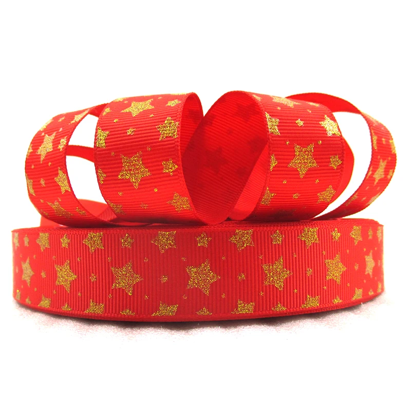 David accessories 50 ярдов 7/8 &quot(22 мм) лента со звездой печатная Полиэстеровая Корсажная