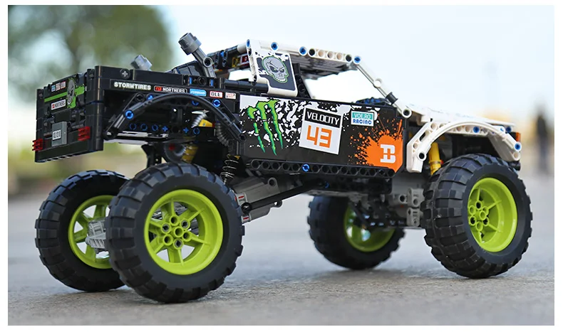 Technic series 4X4 внедорожные модели Vehile, игрушки, строительные блоки, набор блоков, классический автомобиль, совместимый 42099, Детский Рождественский подарок