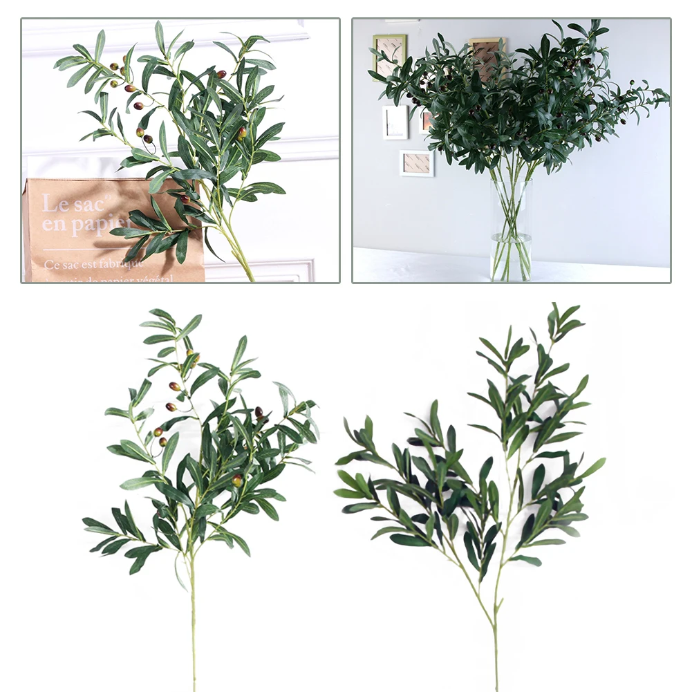 Искусственные европейские ветви оливкового дерева с оливковыми фруктовыми