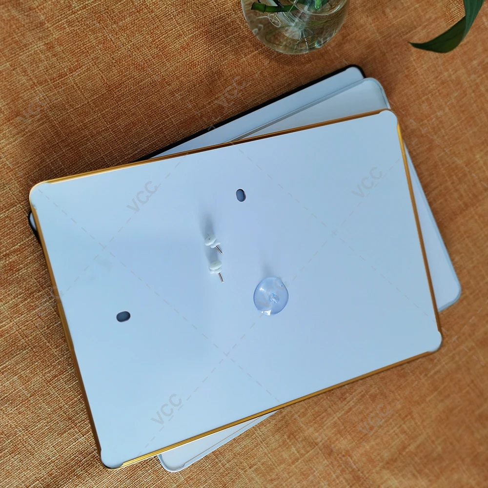 Металлическая магнитная рамка для фотографий золотая черная серебристая