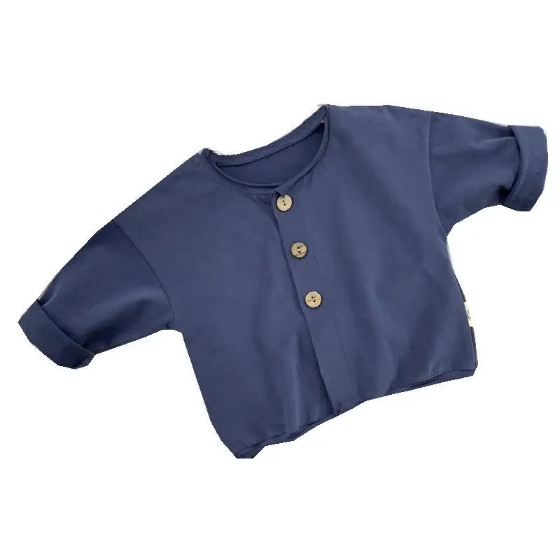 

Spring new style loose jacket girls knit top trendy boys casual cardigan 2021 P5487