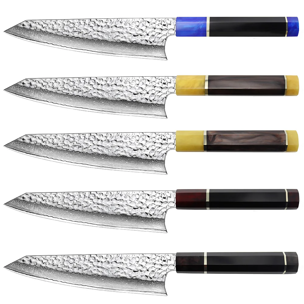 Нож шеф повара VG10 из дамасской стали японские кухонные инструменты для