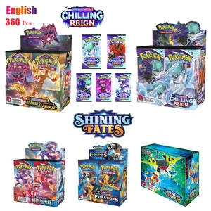 2021 new 360pcs pokemon tcg shining fates booster box trading card game collection toys free global shipping