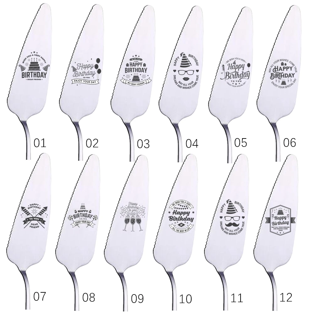 Креативная индивидуальная надпись лопатка для торта и пиццы из нержавеющей