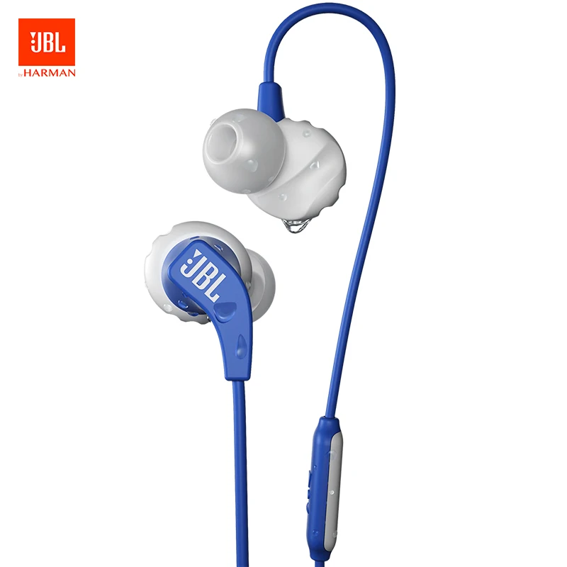 Синий JBL Endurance Run наушники-вкладыши спортивные бас пот-доказательство магнитные наушники в линии управления громкой связи с микрофоном для iPhone Android - Цвет: Синий