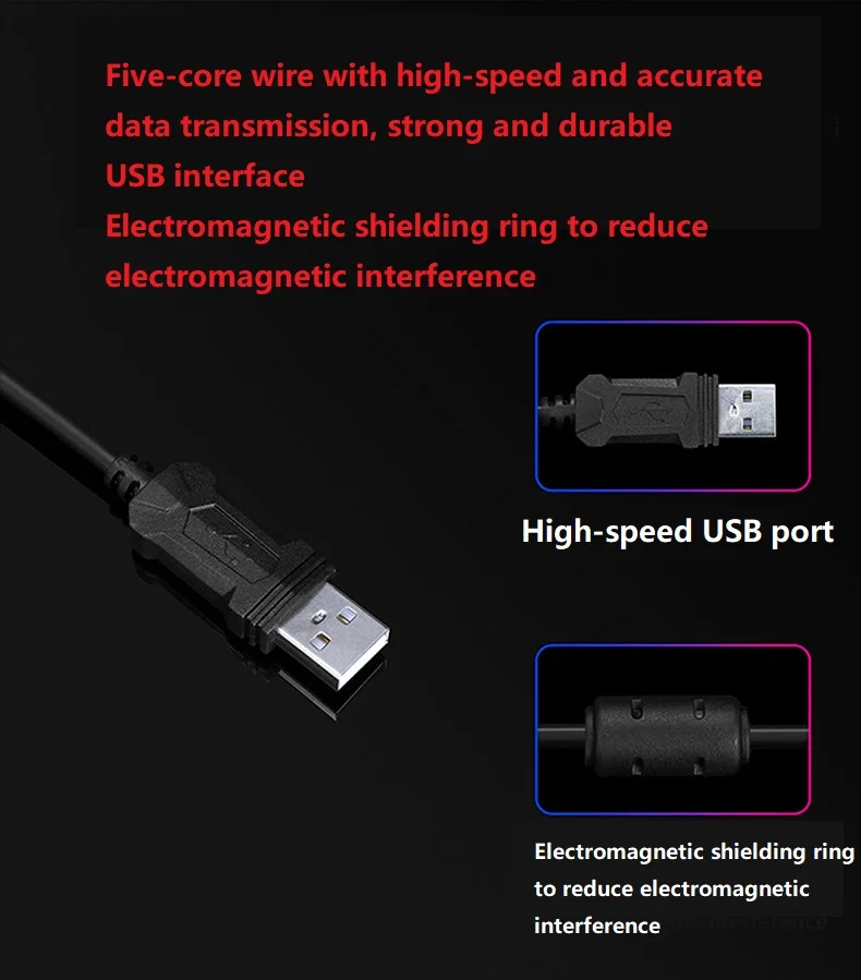 USB-кабель со светодиодной подсветкой 104 клавиш | Компьютеры и офис