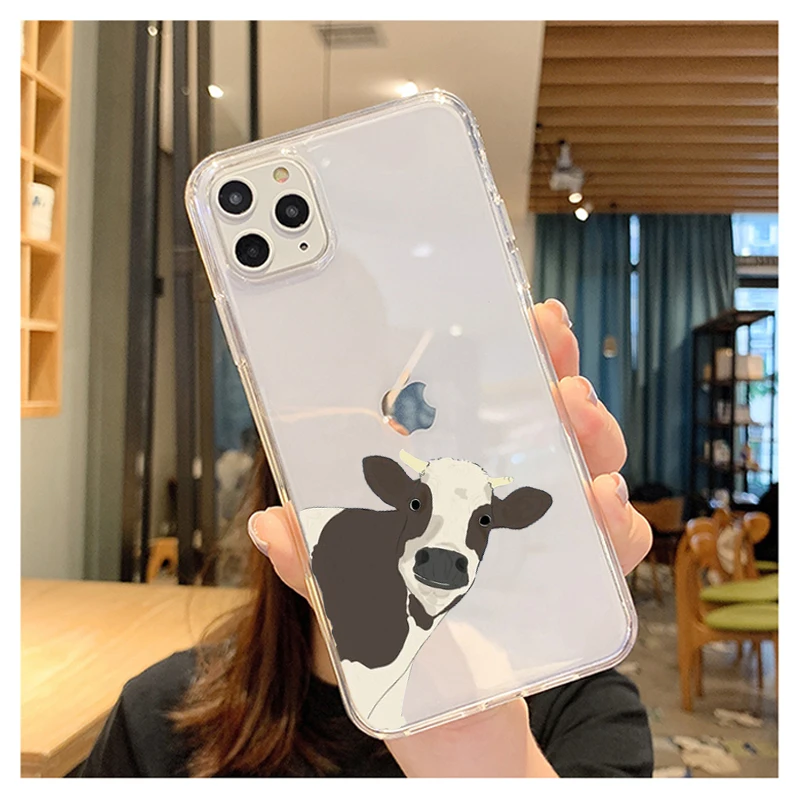 Коровья высококачественный Классический чехол для телефона iPhone 12 11 Pro Max X XR XS 8 7 6 6S