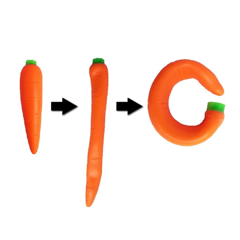 

Shapeable Banana Carrot Vegetable Squeeze Toy Novelty Toy Fidget Toy Stress Relief Not Squish Toy Kids New Toy