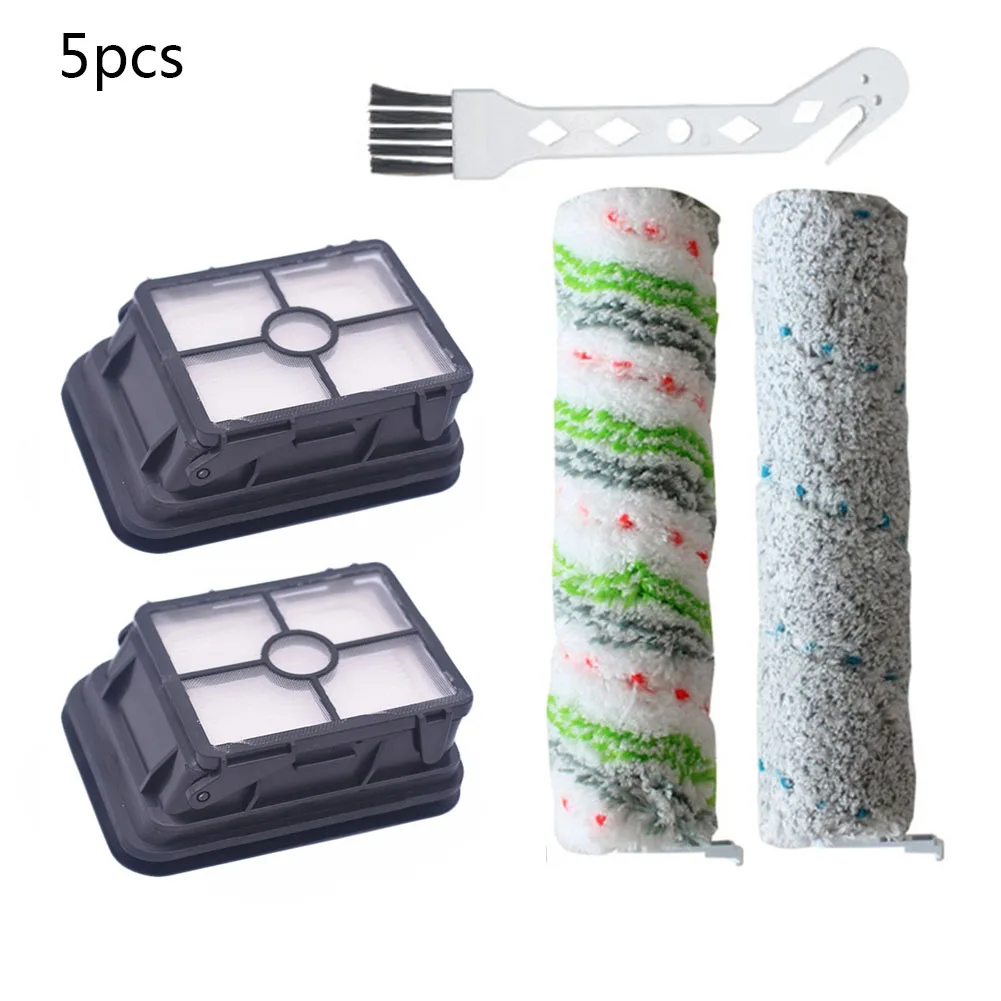 

5Pcs Filter Roll Brush Roller Brushes Kit For BISSELL Cross Wave Cordless Max Series 2554 2590 2593 2596 2554A Vacuum Cleaner