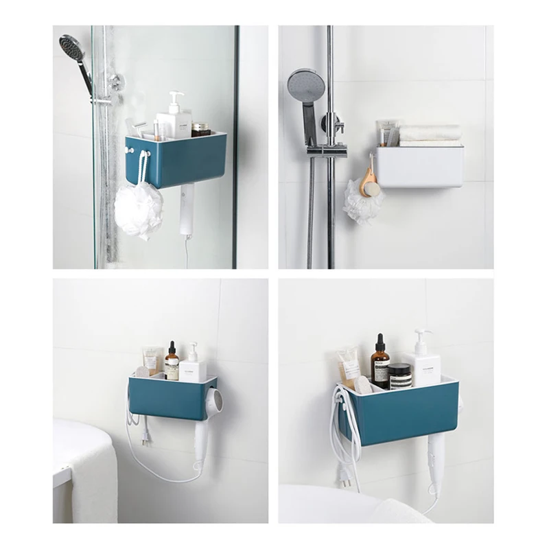 Хорошая здоровая настенная стойка для фена ванной полка хранения | Красота и