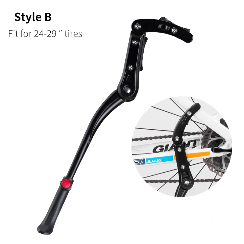 

Bicycle Bike Stand Kickstand Road Bike Parking MTB Racks Side Kick Stand Foot Adjustable 36-40.5cm Bike Accessories