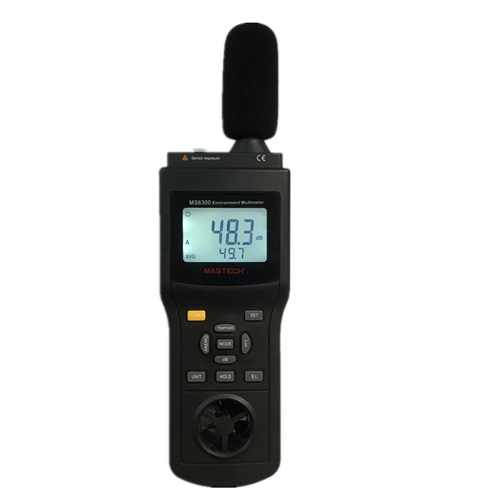 MASTECH MS6300 цифровой многофункциональный измеритель температуры влажности уровня