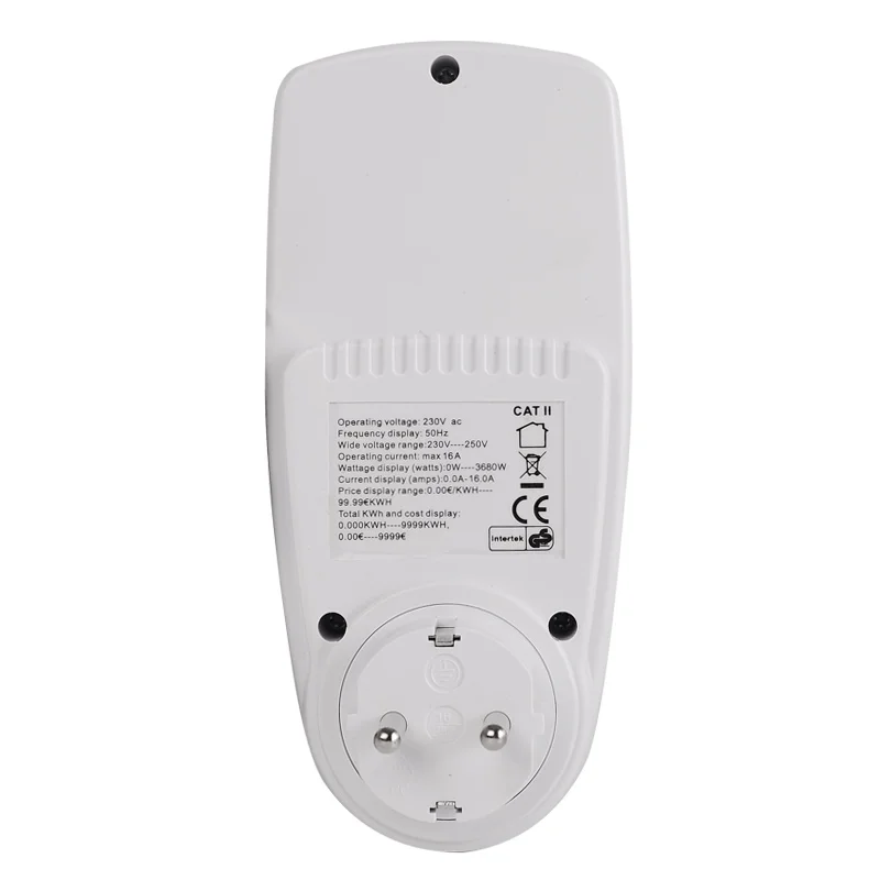 Цифровой ваттметр с вилкой Стандарта ЕС 230 В 120 потребляемая мощность измеритель