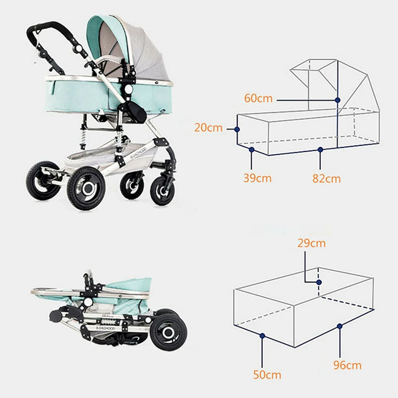 Детская коляска 3 в 1 переносная дорожная для малышей роскошная новорожденных
