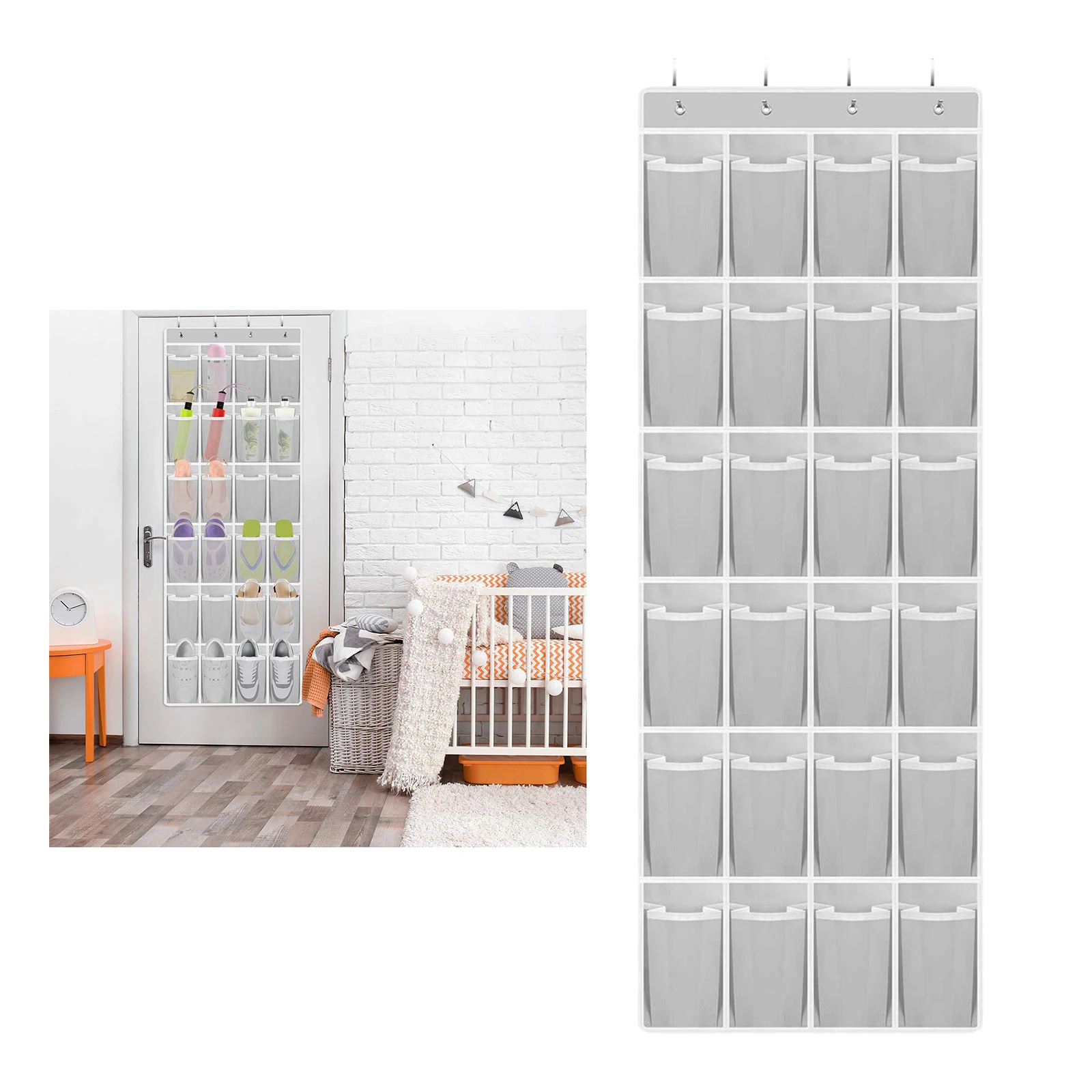 Вешалка для хранения обуви с 24 карманами органайзер экономия места | Дом и сад