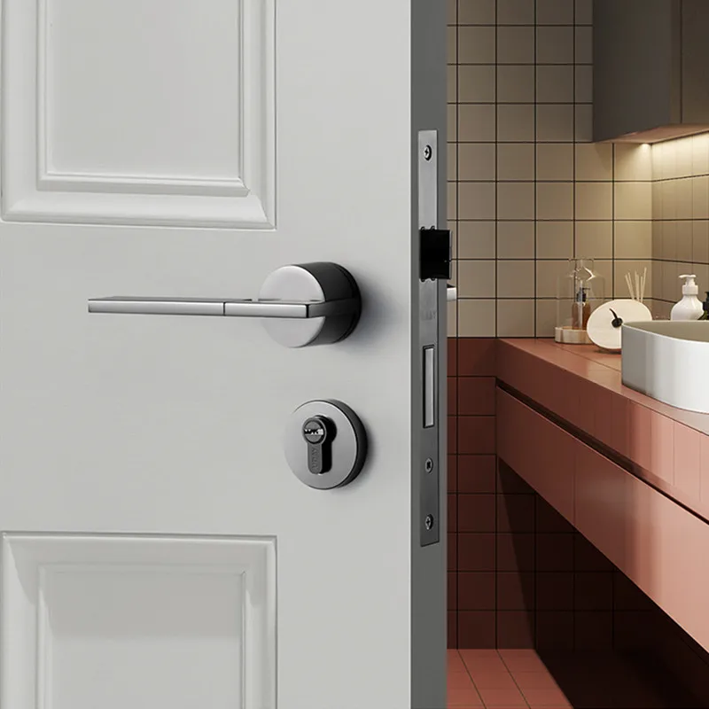 Modern Zinc Alloy Split Door Lock Indoor Security Locks Bedroom High Quality Mute Lockset Home Hardware Accessories | Обустройство