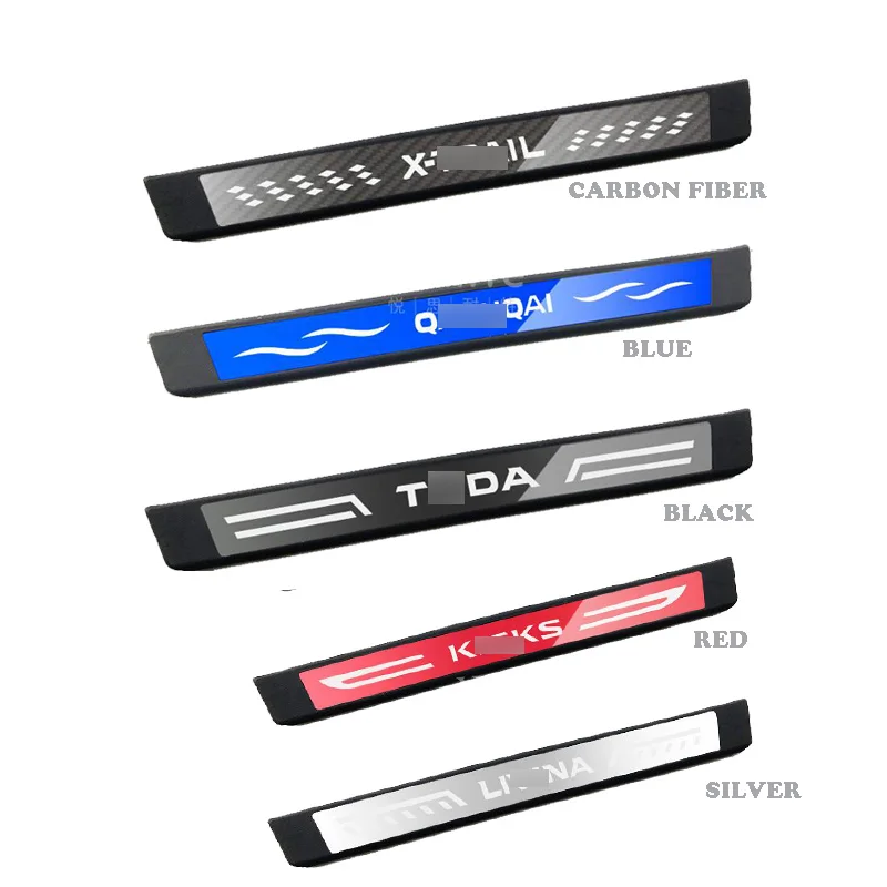 Автомобильный Стайлинг наклейка из нержавеющей стали порога Накладка для Mazda Axela