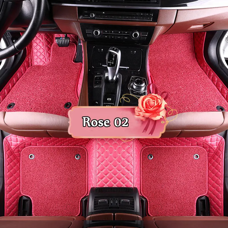 Custom fit car floor mats for Mitsubishi Lancer Galant ASX Pajero sport V73 V93 3D styling color Pink carpeted liner | Автомобили и