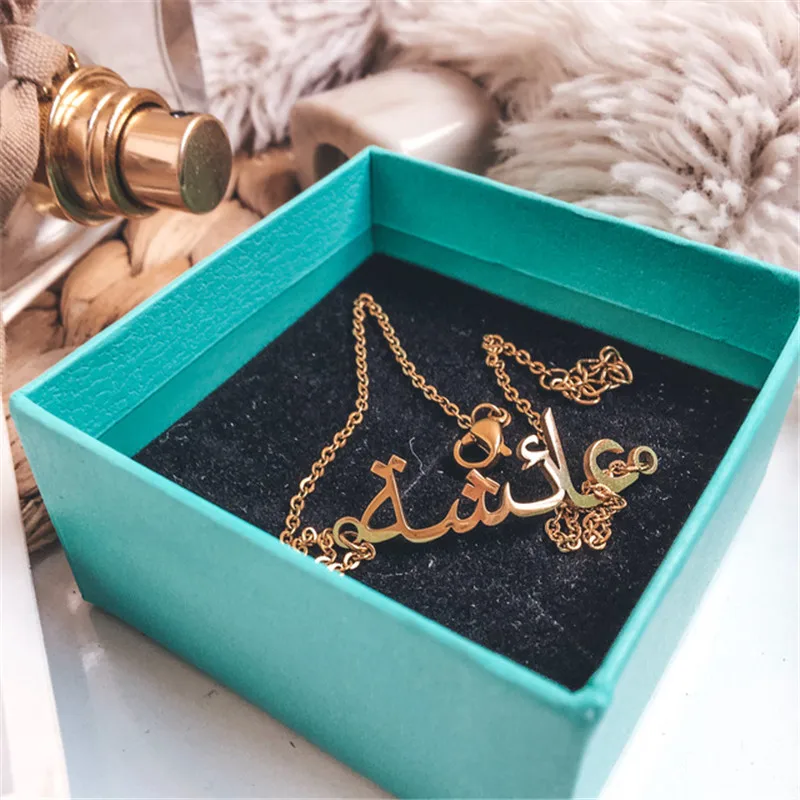 Online AILIN-tobillera Personalizada Con Nombre árabe Para Mujer, Brazaletes Ajustables, Joyas Para Pierna, Playa, Verano, Plata 925